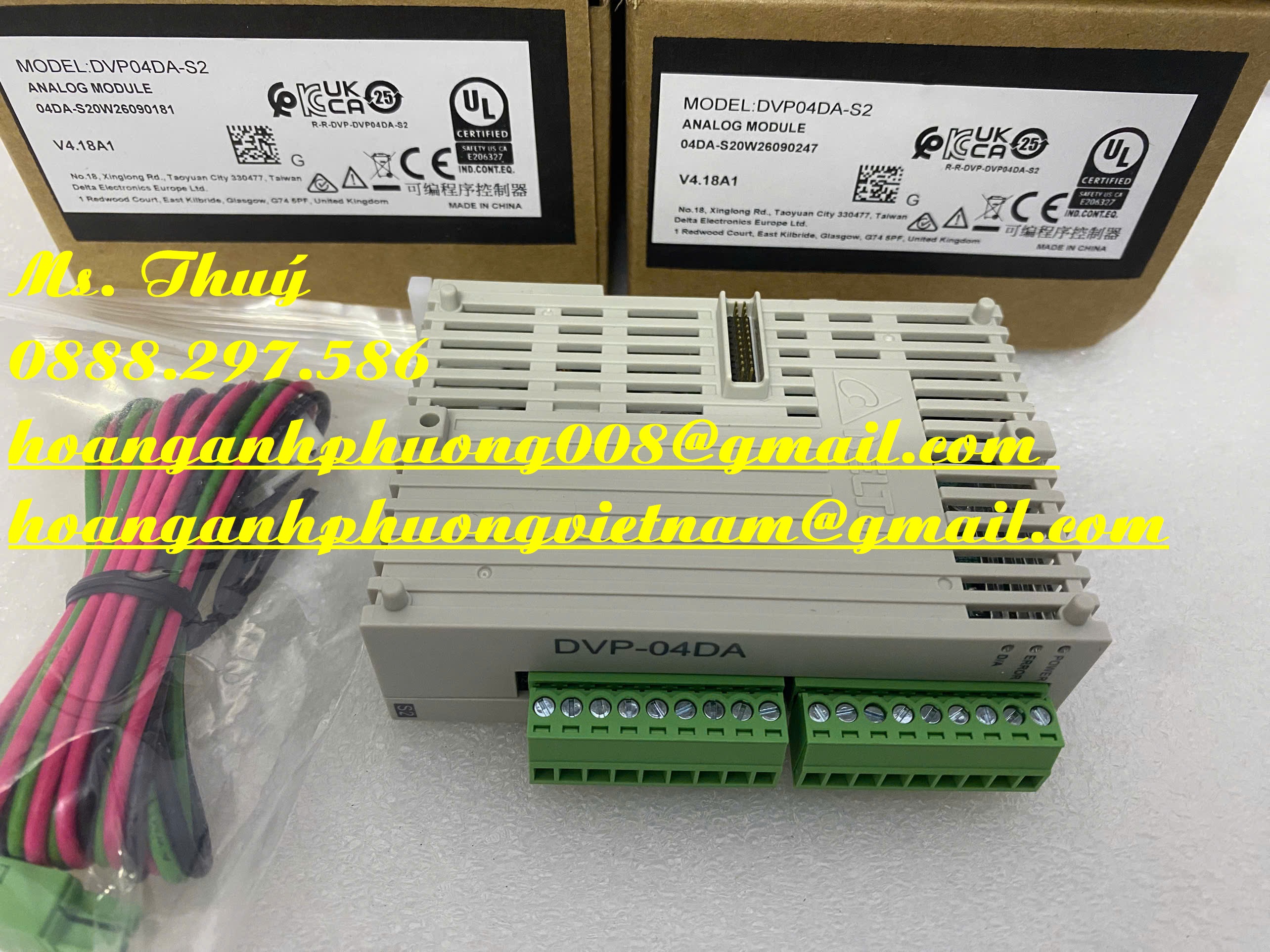 Mô đun ngõ ra Delta DVP04DA-S2 - Thiết bị giá ưu đãi